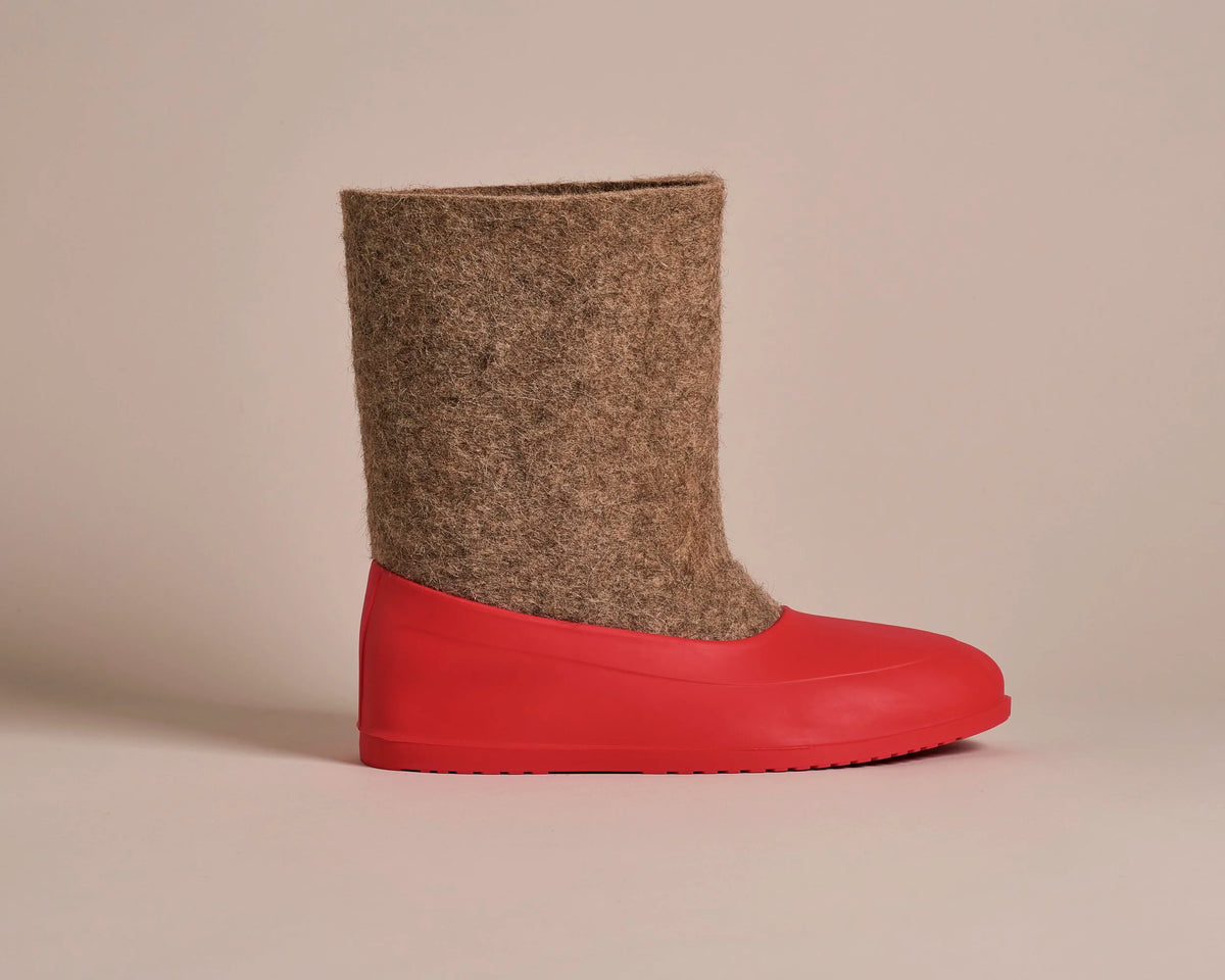 Voylok Felt Boots - Vermillion