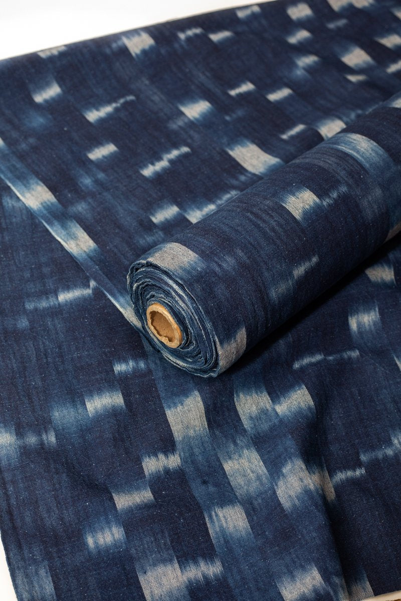 Japanese Indigo Cotton Kasuri (waterfall)