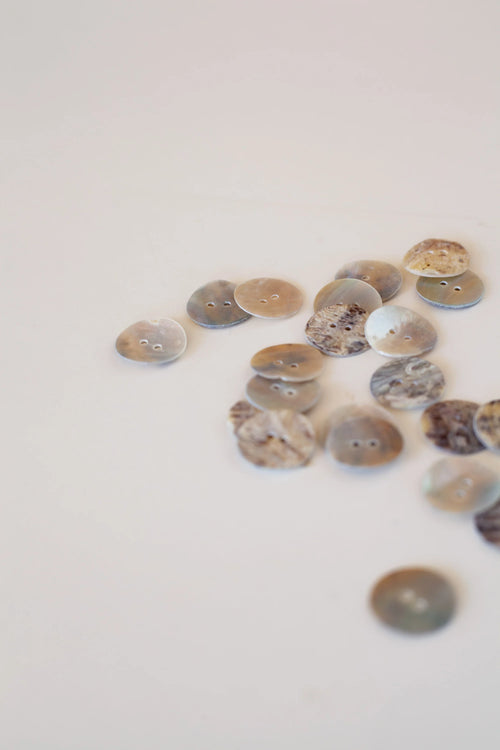 Antique seashell buttons