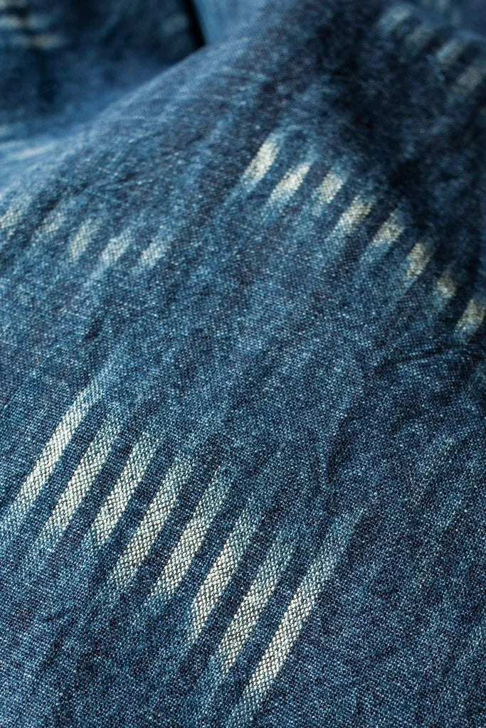 Japanese Indigo Cotton Han-Kasuri -Reflection