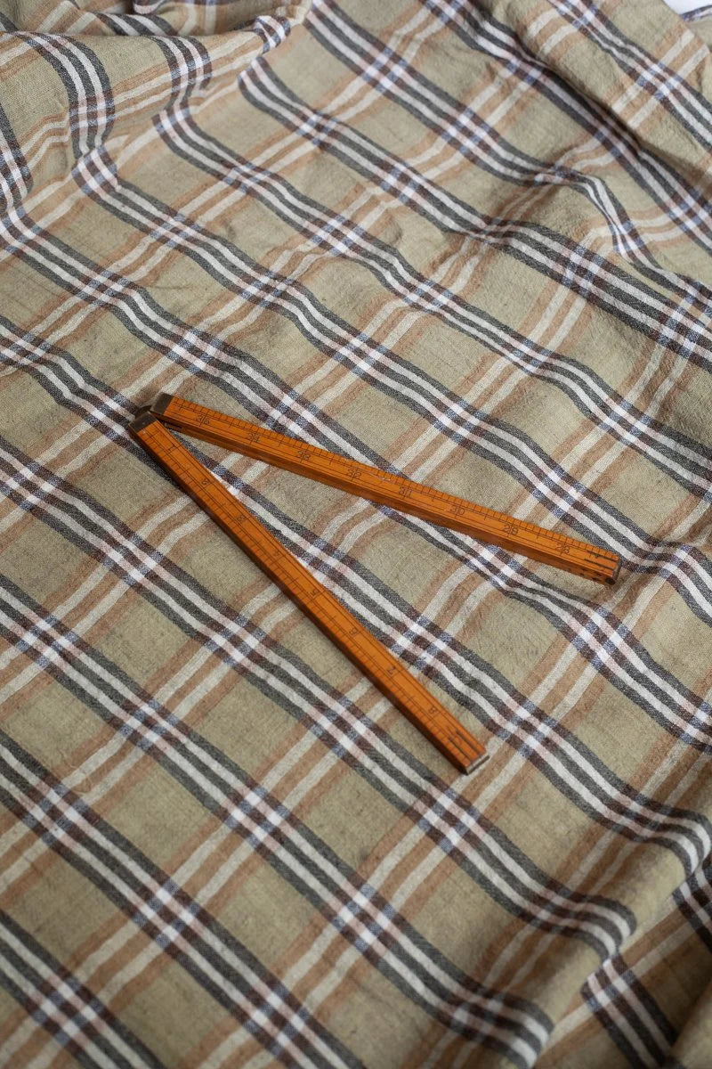 Kala Cotton - Mehndi Plaid