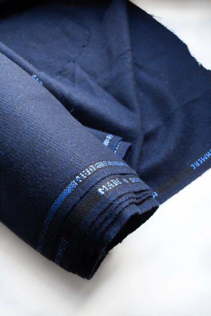 Navy Scottish Cashmere- deadstock