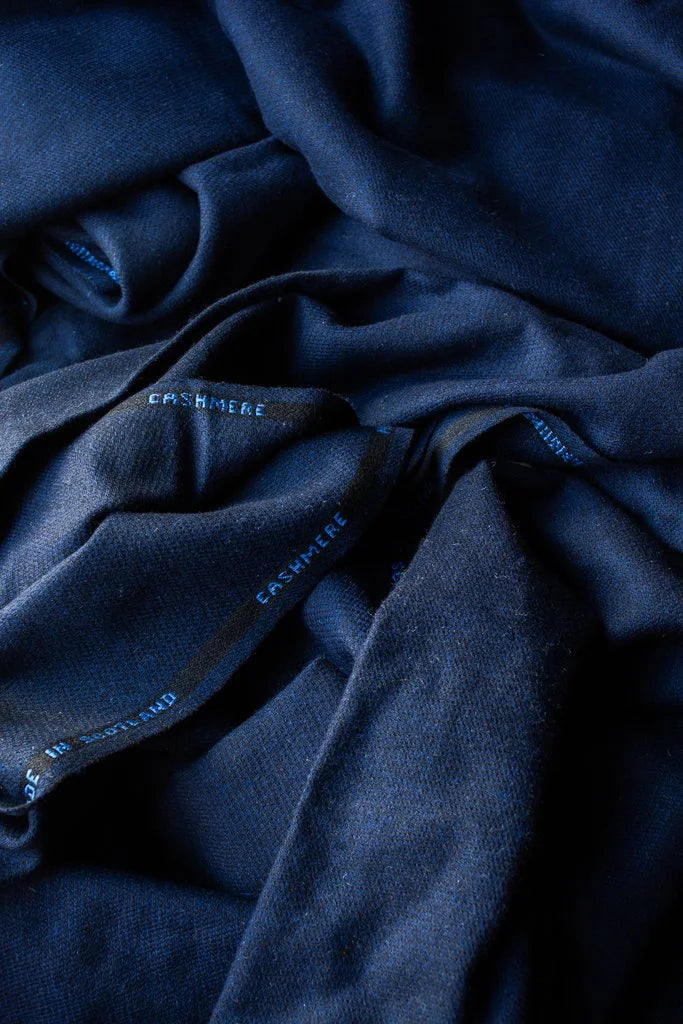 Navy Scottish Cashmere- deadstock
