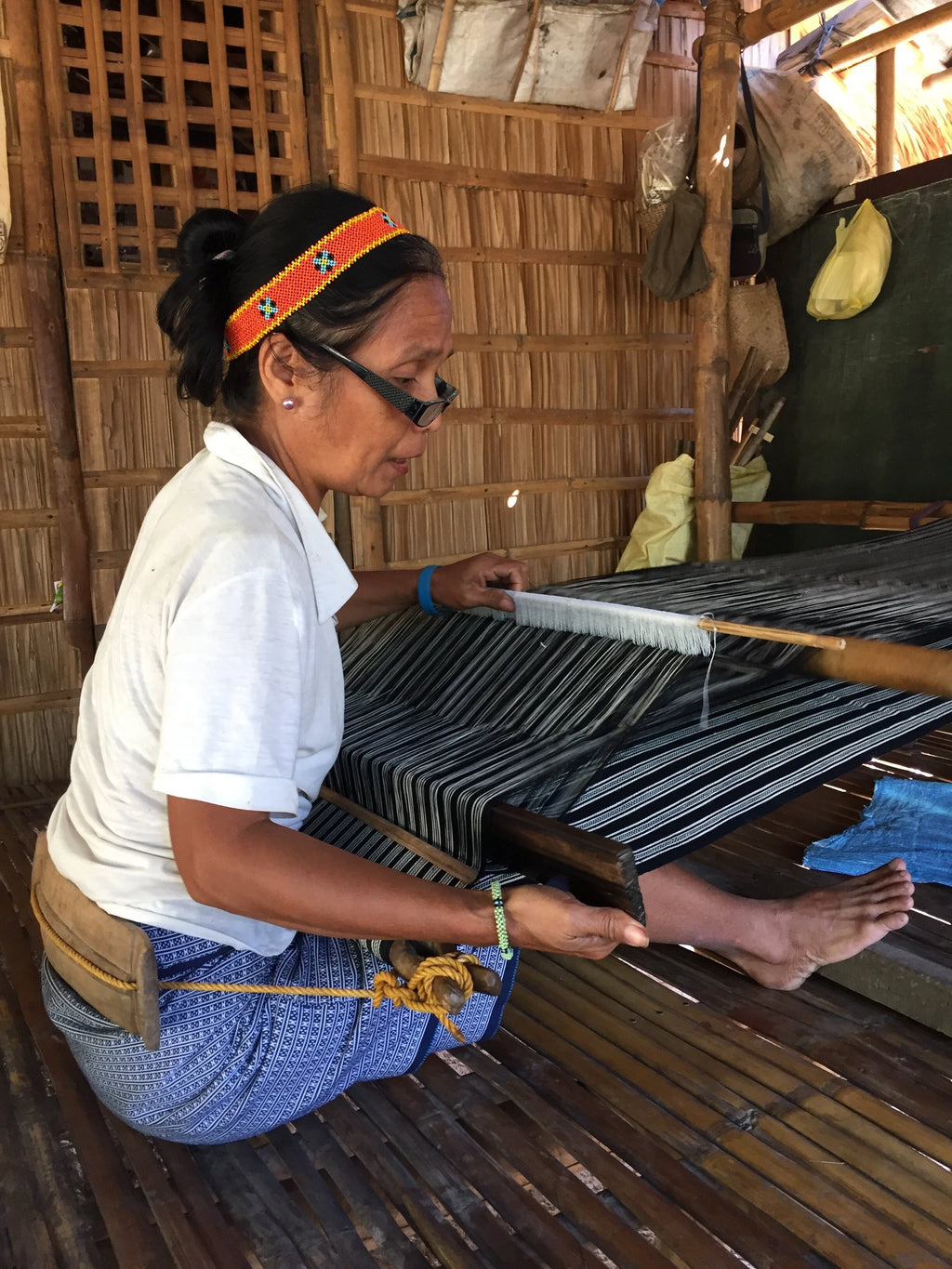Indigo Mangyan Tribal Cotton- Little Wave