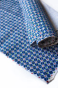 Vintage Chinese Blockprint Cloth - Green/Blue