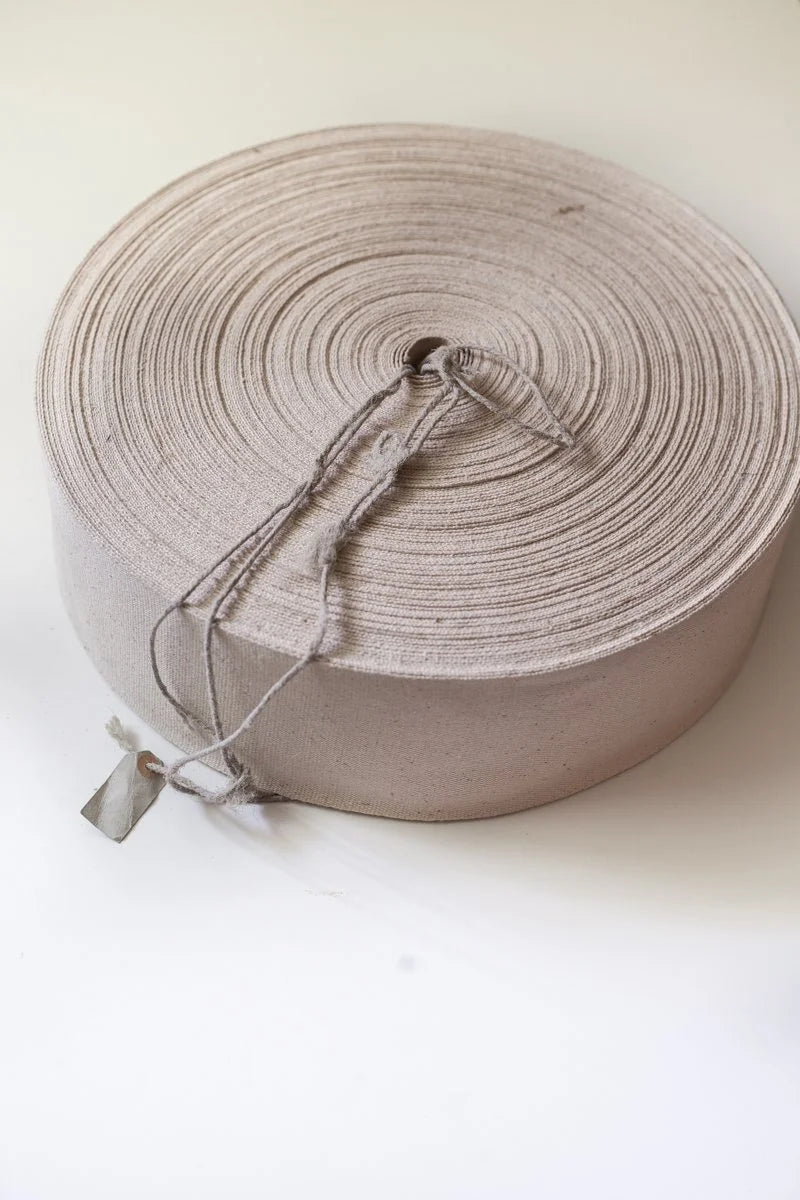 Antique French Espadrille Canvas - Ecru