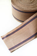 Antique French Espadrille Canvas - Striped Ecru