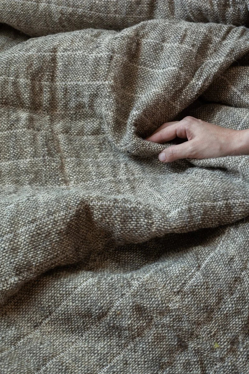 Handspun Desi Wool/cotton double -natural
