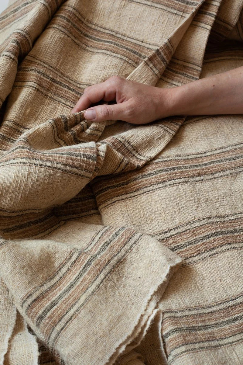 Camel & Desi Wool stripe