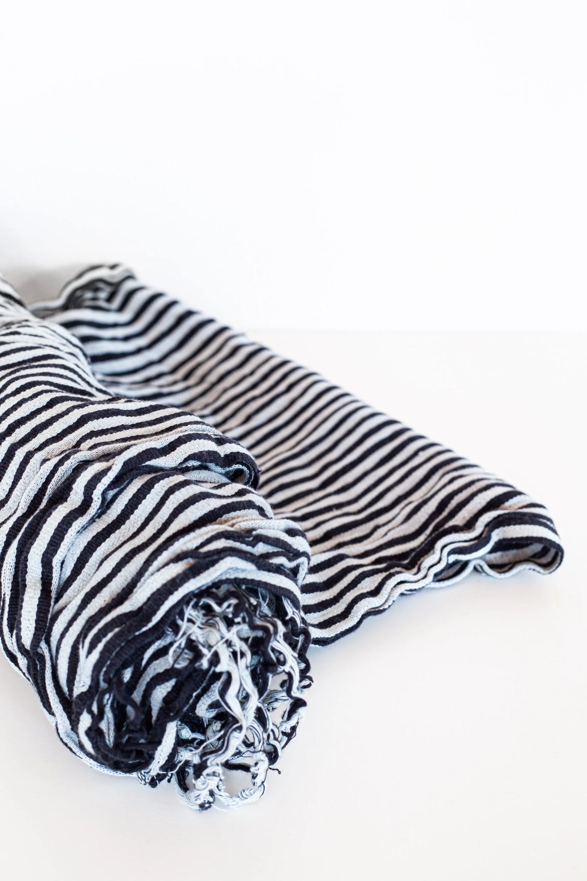 Indigo Mangyan Tribal Cotton- Irregular Stripe