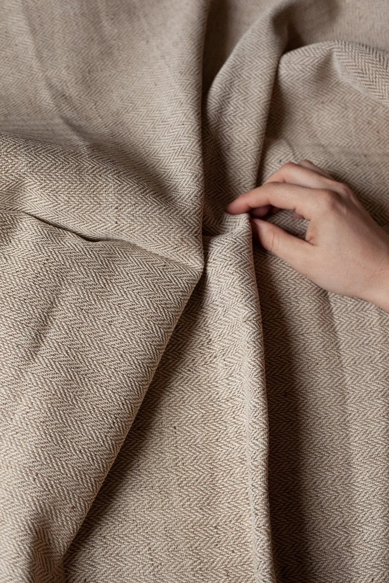 Himalayan Handwoven Wild Nettle -Herringbone