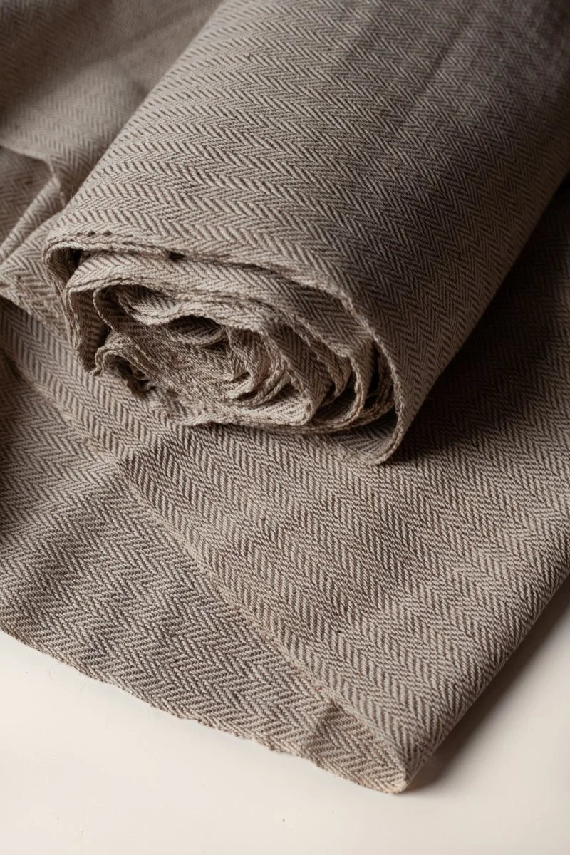 Himalayan Handwoven Wild Nettle -Herringbone