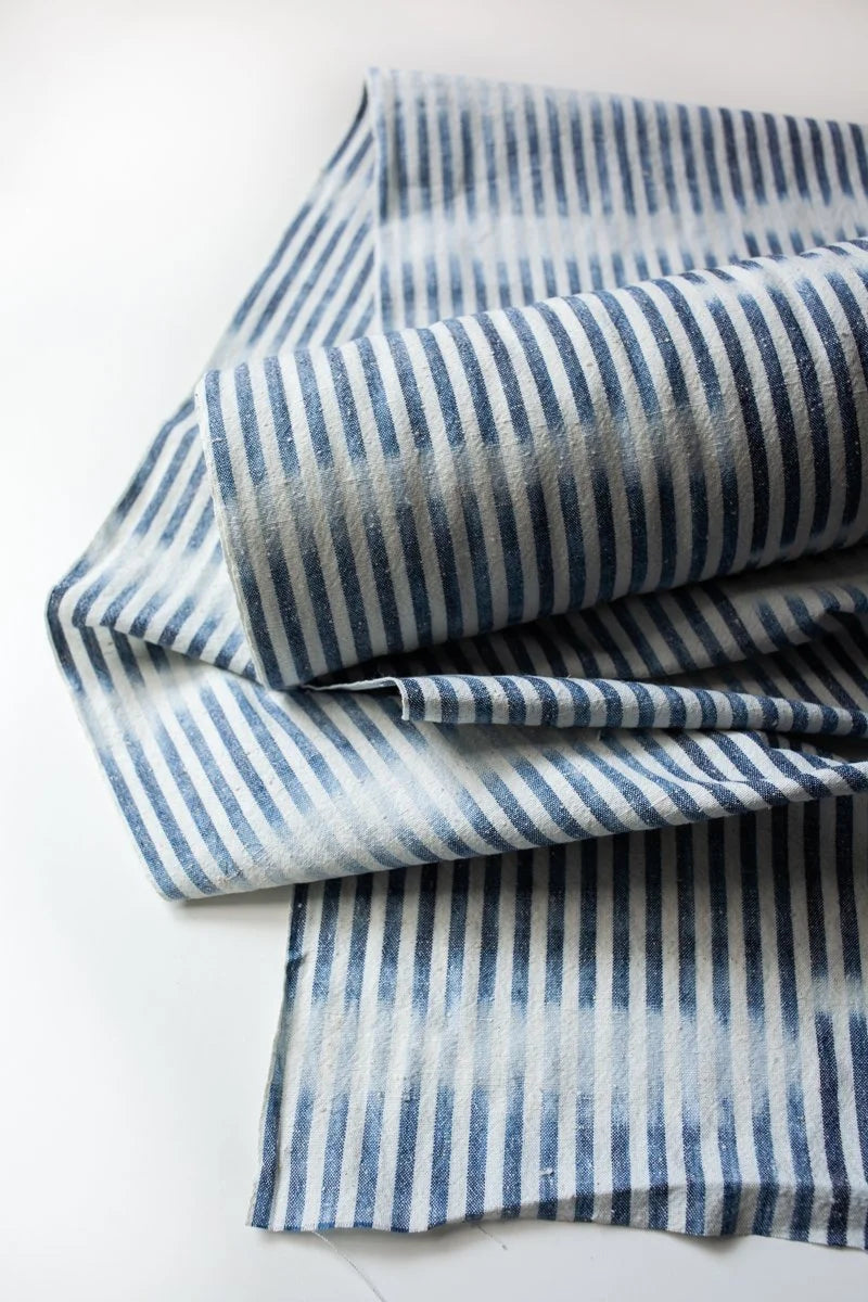 Japanese Indigo Cotton Han-Kasuri