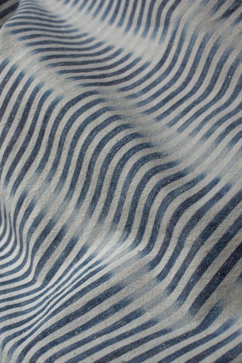 Japanese Indigo Cotton Han-Kasuri