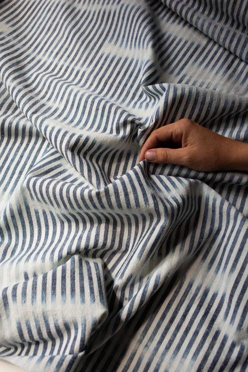 Japanese Indigo Cotton Han-Kasuri