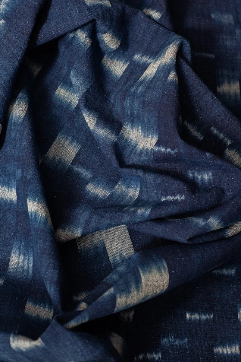 Japanese Indigo Cotton Kasuri (waterfall)