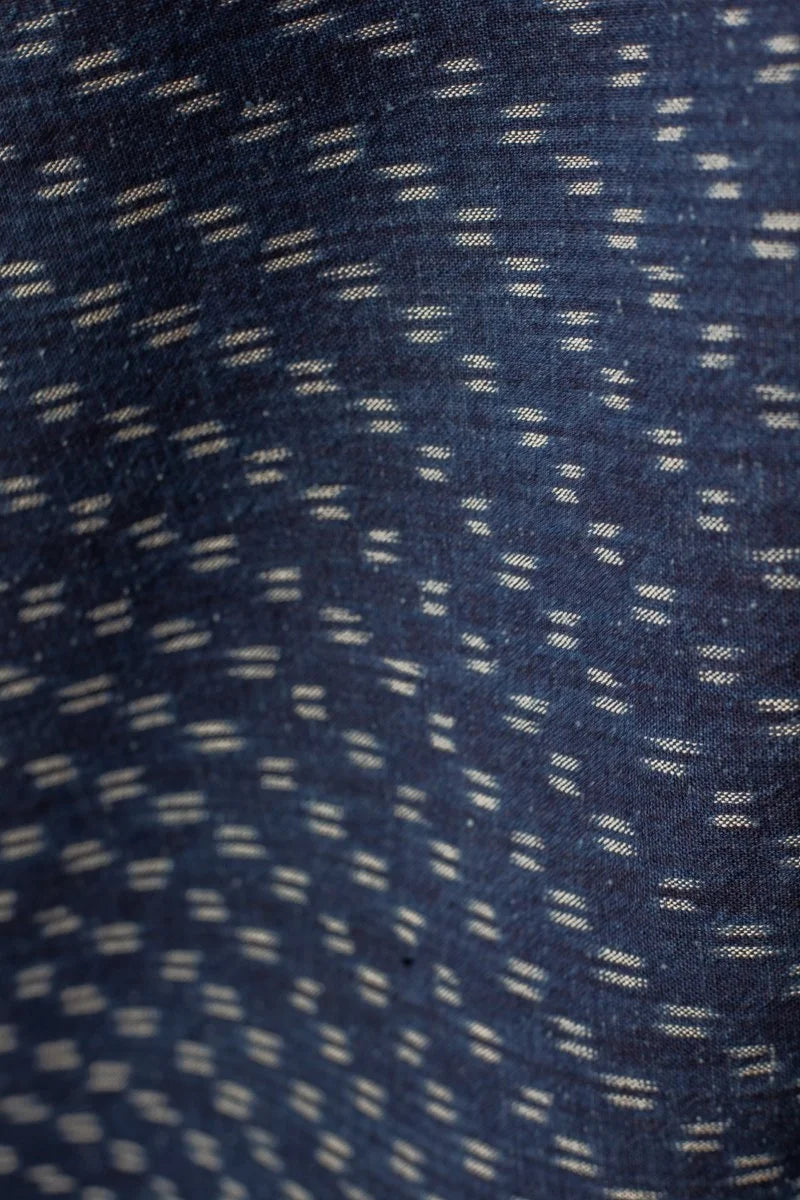 Japanese Indigo Cotton Kasuri (Den-en)