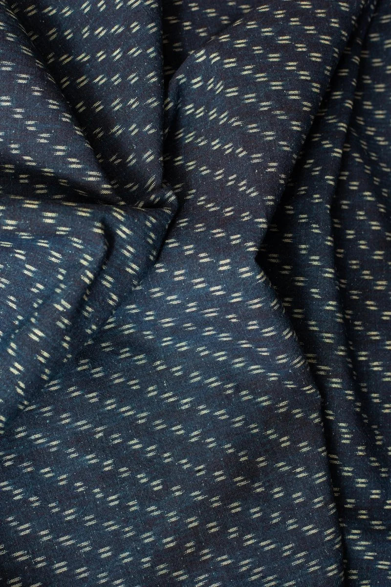 Japanese Indigo Cotton Kasuri (Den-en)