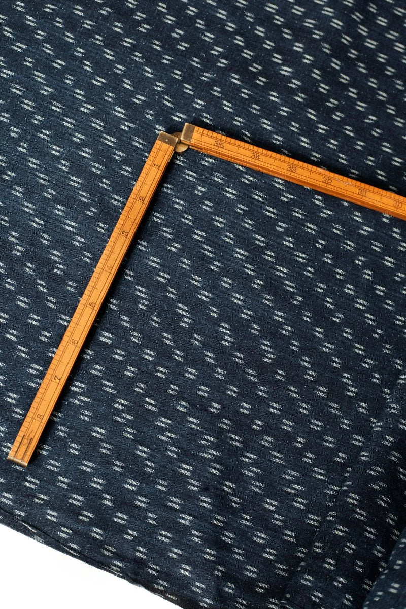 Japanese Indigo Cotton Kasuri (Den-en)
