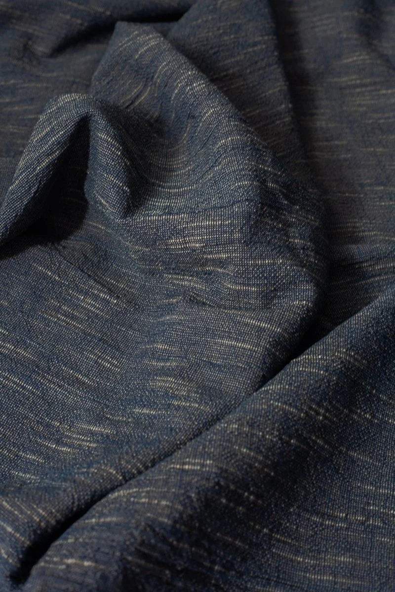 Japanese Indigo/ Persimmon Slub Cotton