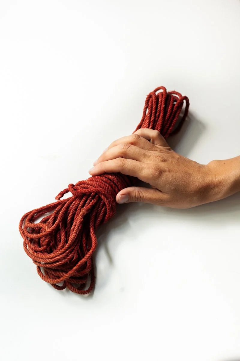 Antique Sicilian Kermes Red Rope