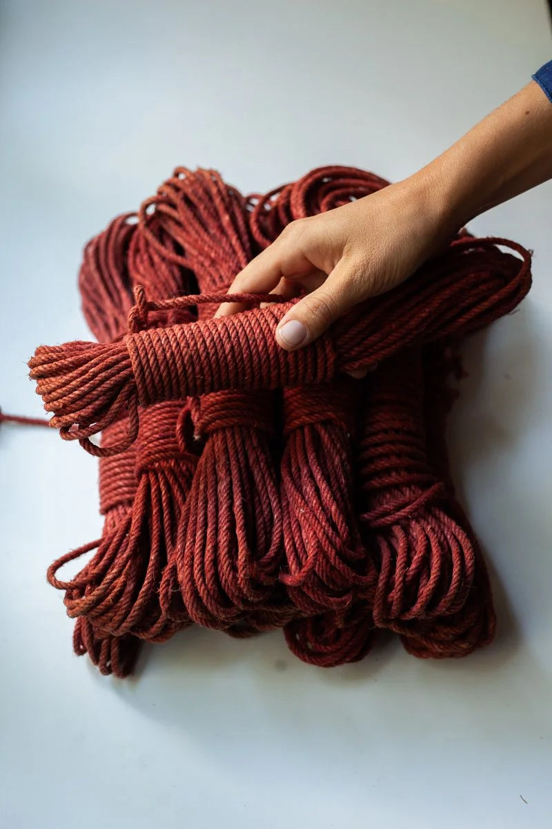 Antique Sicilian Kermes Red Rope
