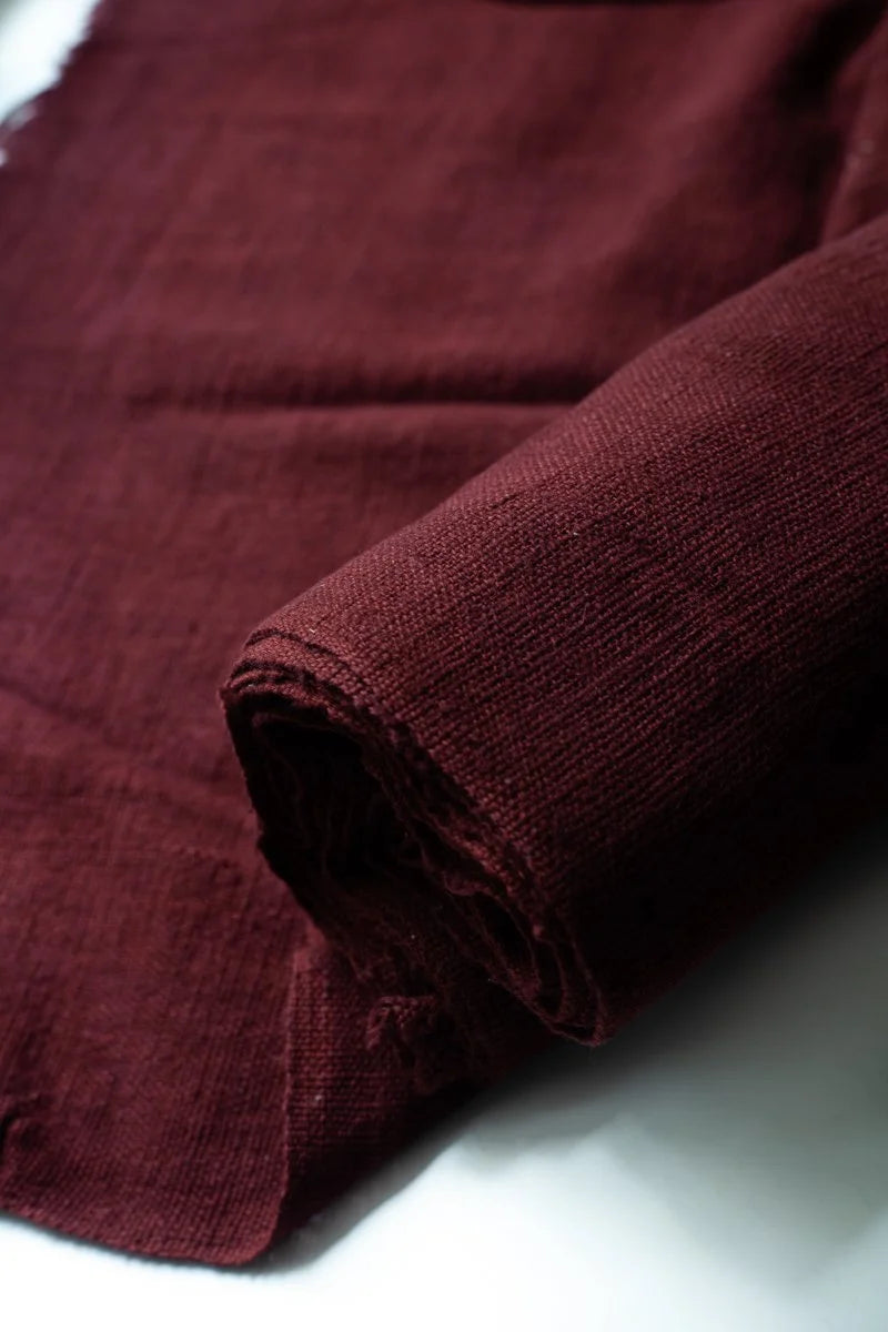 Homespun Cotton -Maroon