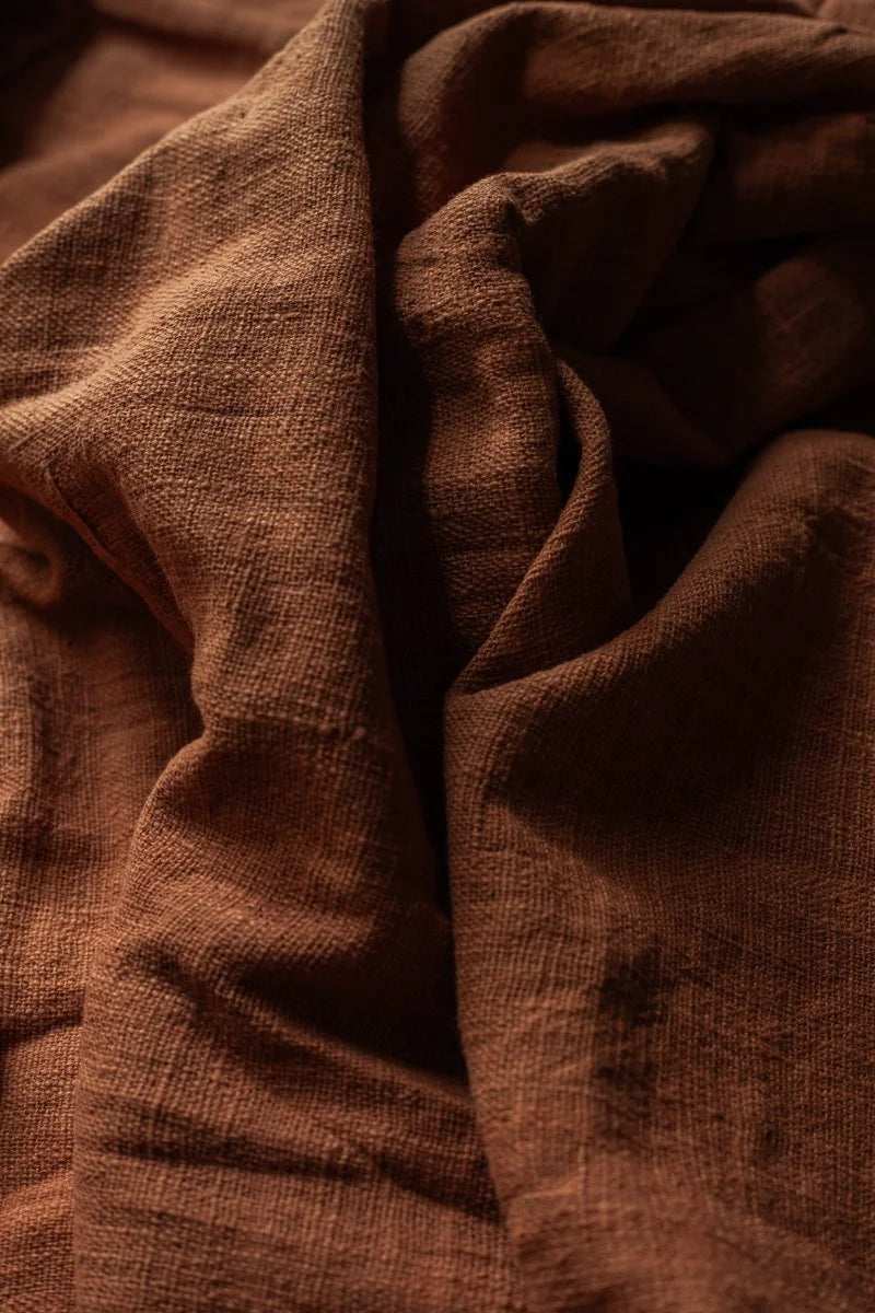 Homespun Cotton -Burnt Ochre