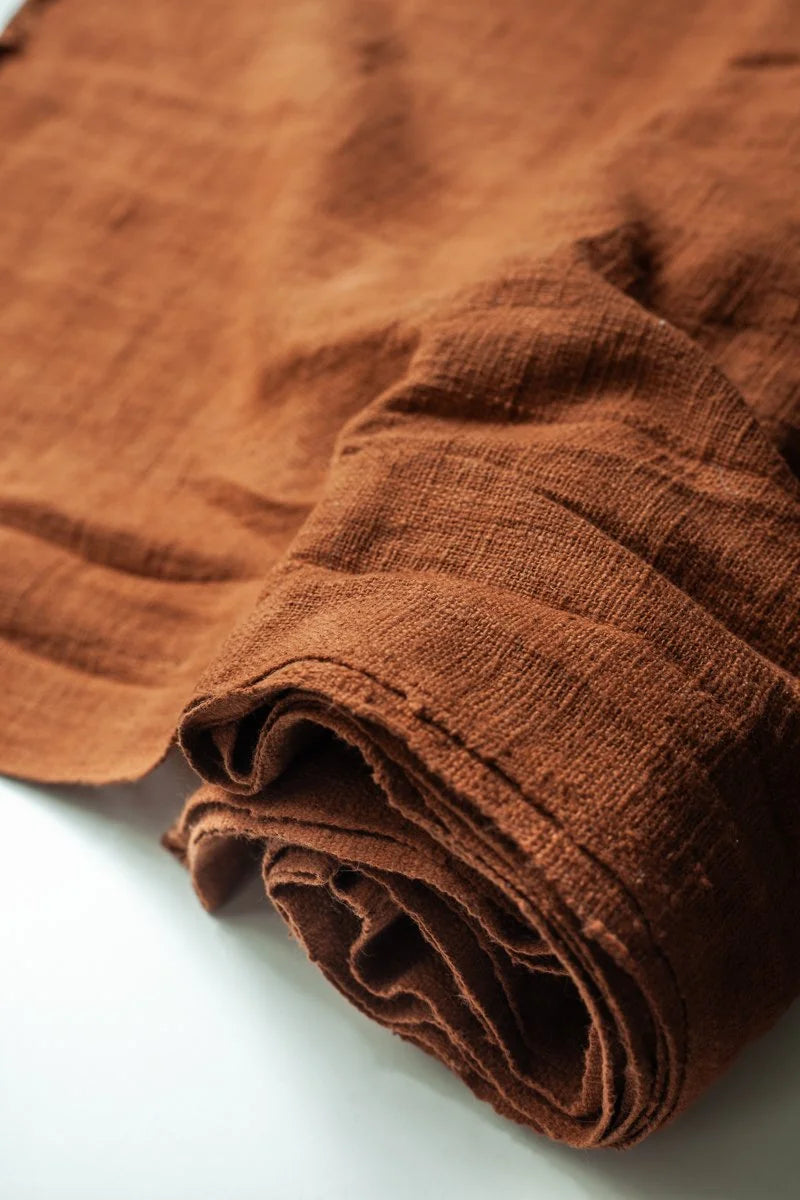 Homespun Cotton -Burnt Ochre