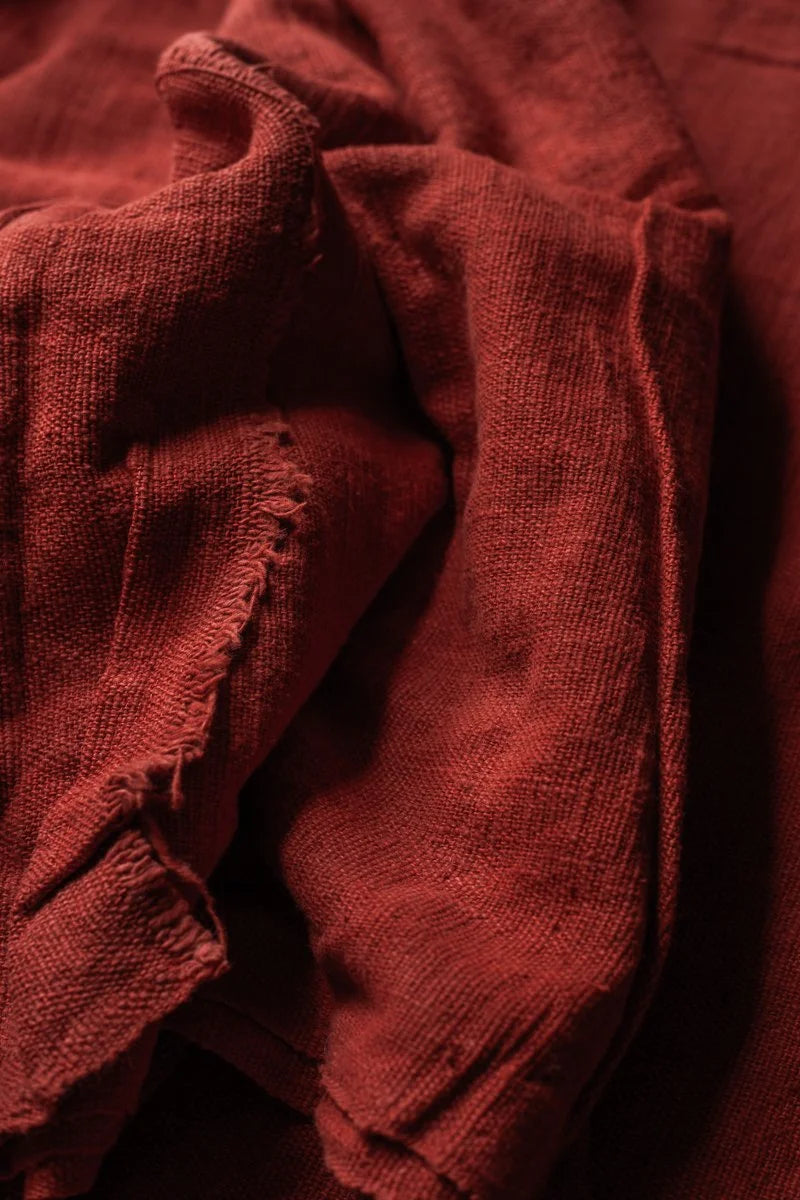 Homespun Cotton -Crimson