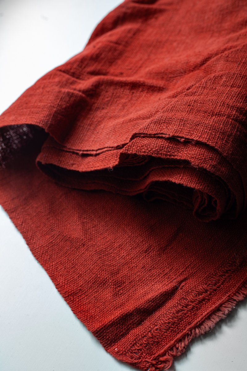 Homespun Cotton -Crimson