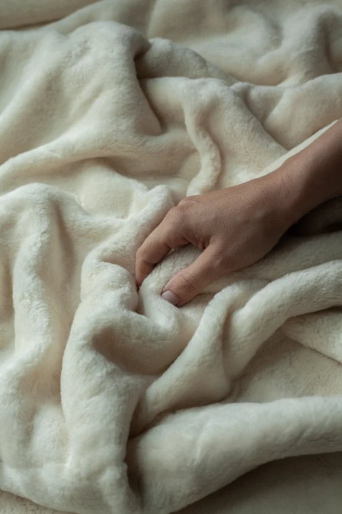 Organic Cotton Sherpa - Ecru