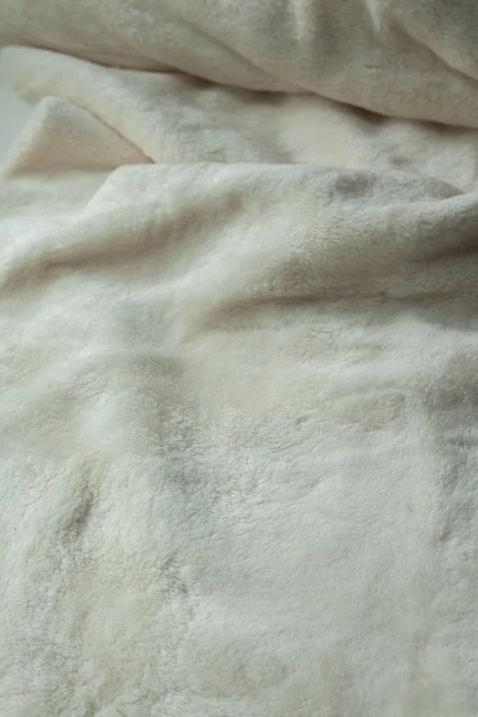 Organic Cotton Sherpa - Ecru