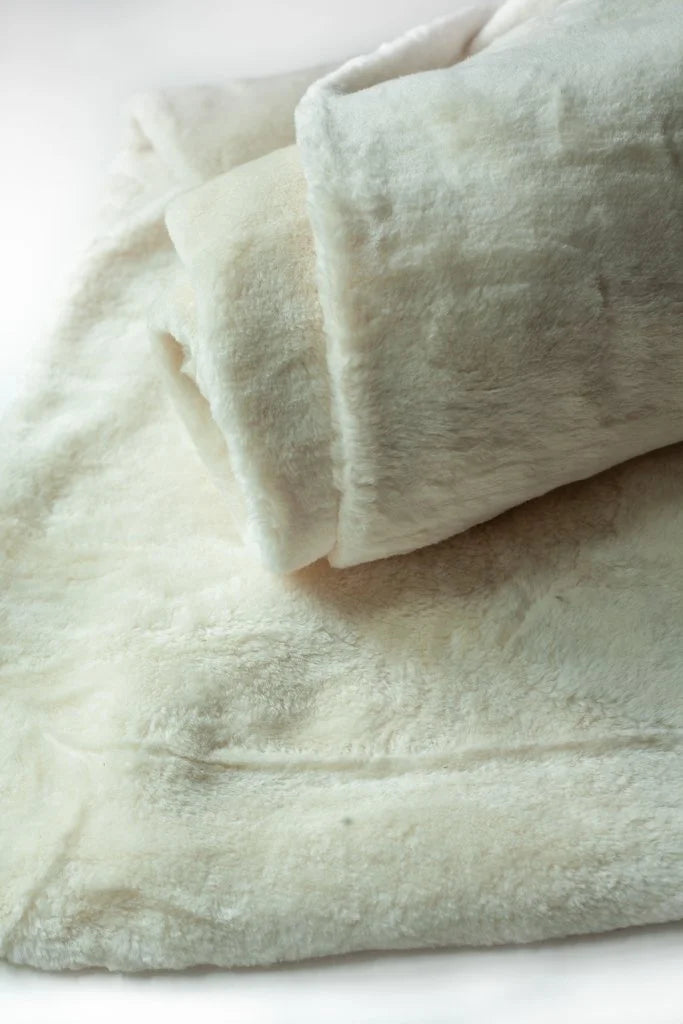 Organic Cotton Sherpa - Ecru