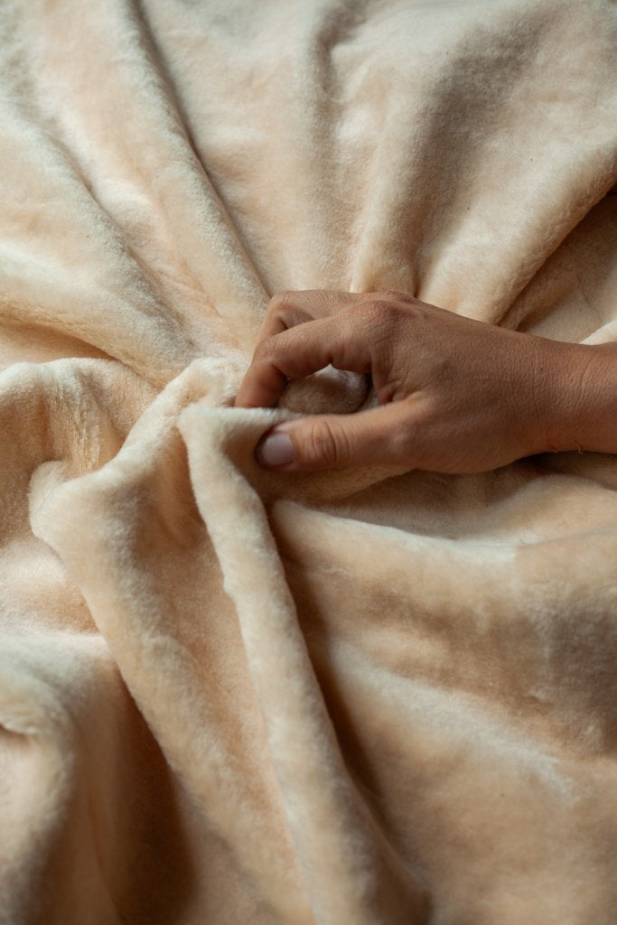Organic Cotton Sherpa - Biscuit