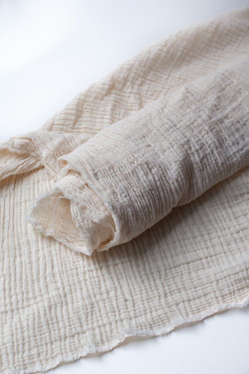Organic Black Sea Double Gauze - undyed/unbleached ecru