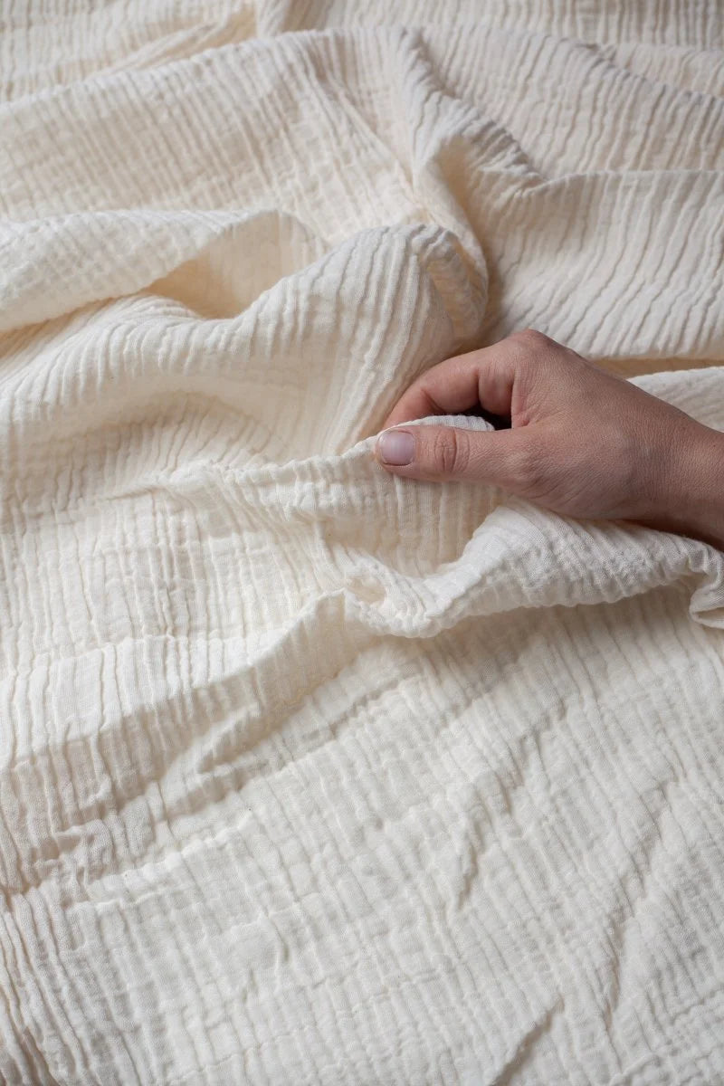 Organic Black Sea Double Gauze - undyed/unbleached ecru