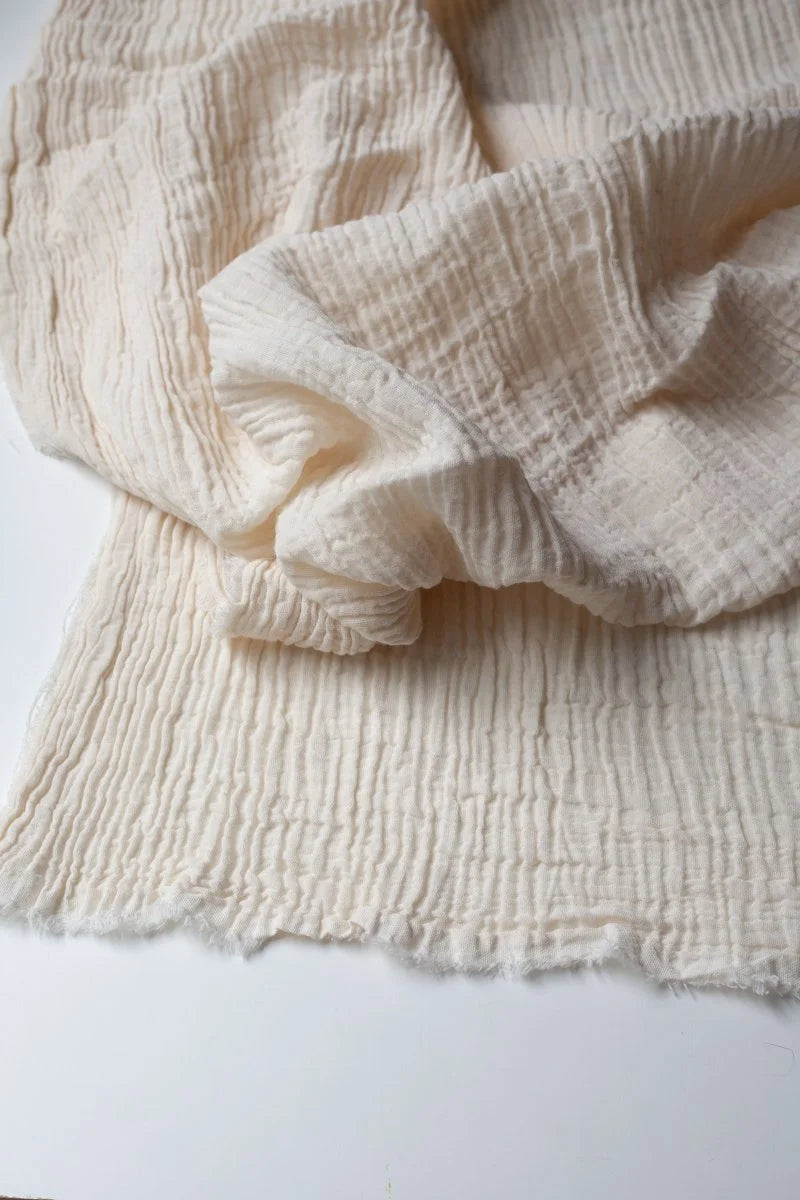 Organic Black Sea Double Gauze - undyed/unbleached ecru