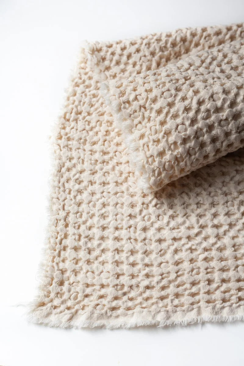 Organic Black Sea Waffle- unbleached/undyed ecru