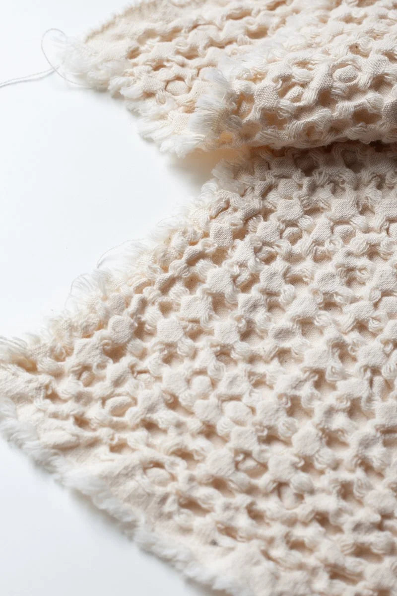 Organic Black Sea Waffle- unbleached/undyed ecru