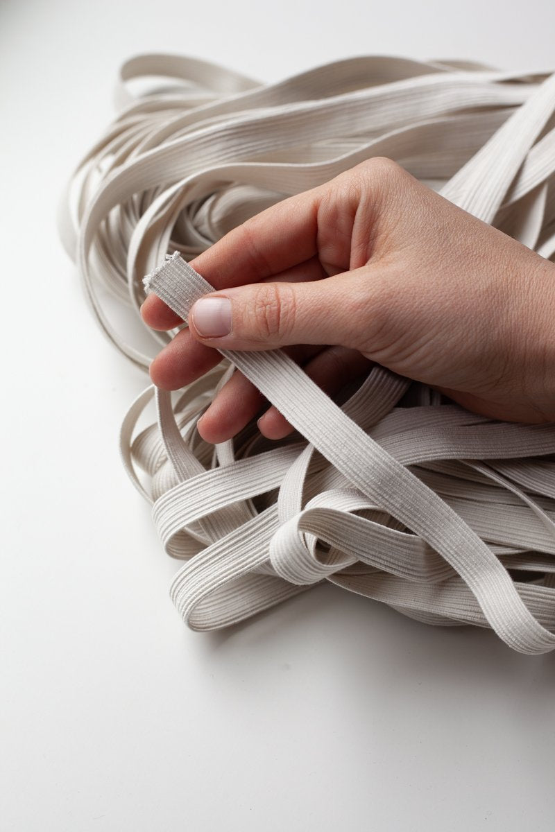Organic Natural Rubber Elastic 1/2" (13mm) - ecru