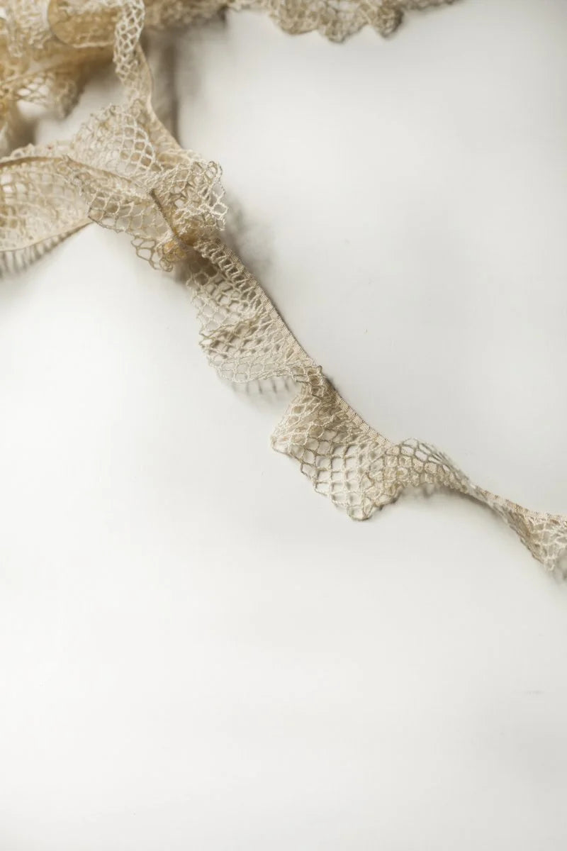 Organic Elastic Lace 1.5" (38mm) - Unbleached/ecru