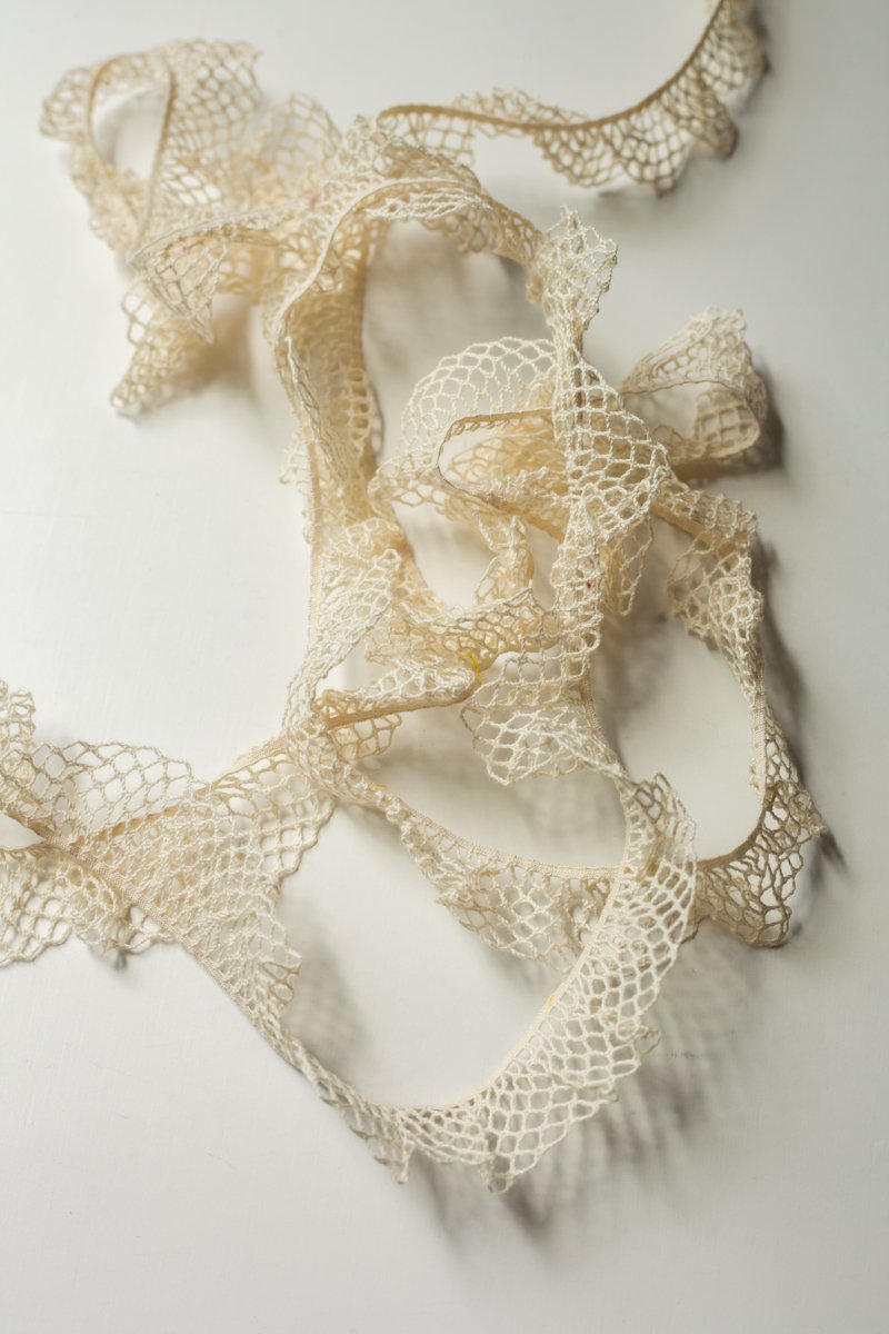 Organic Elastic Lace 1.5" (38mm) - Unbleached/ecru