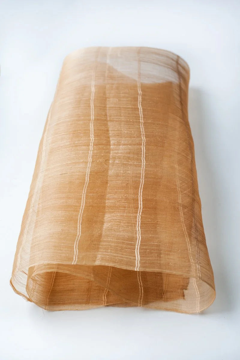 Piña Silk Handwoven Cloth -Annatto