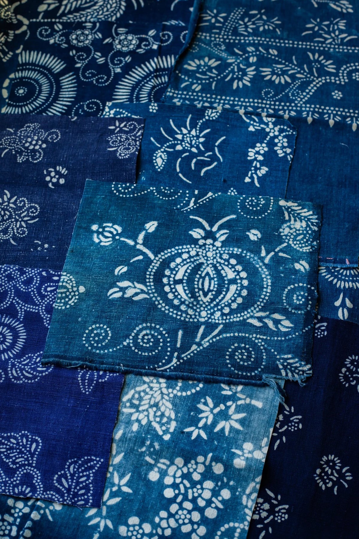 Resist Scrap Bundle - Antique Indigo