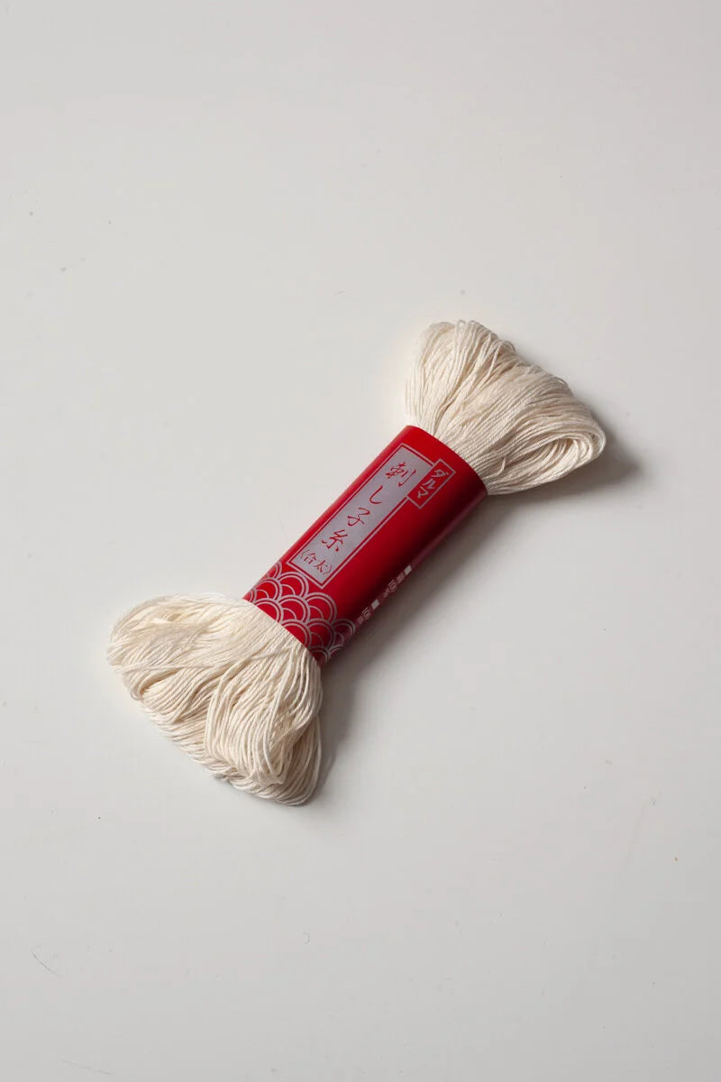 Undyed Japanese Cotton Sashiko Embroidery Thread