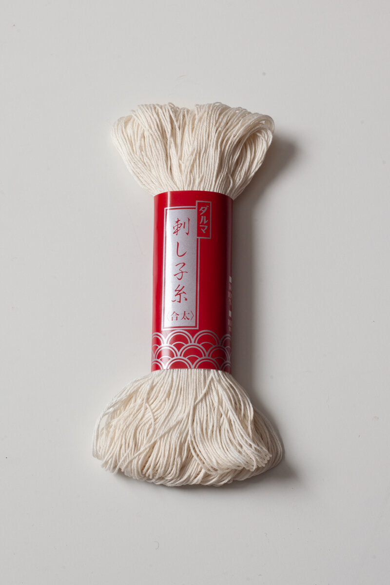 Undyed Japanese Cotton Sashiko Embroidery Thread