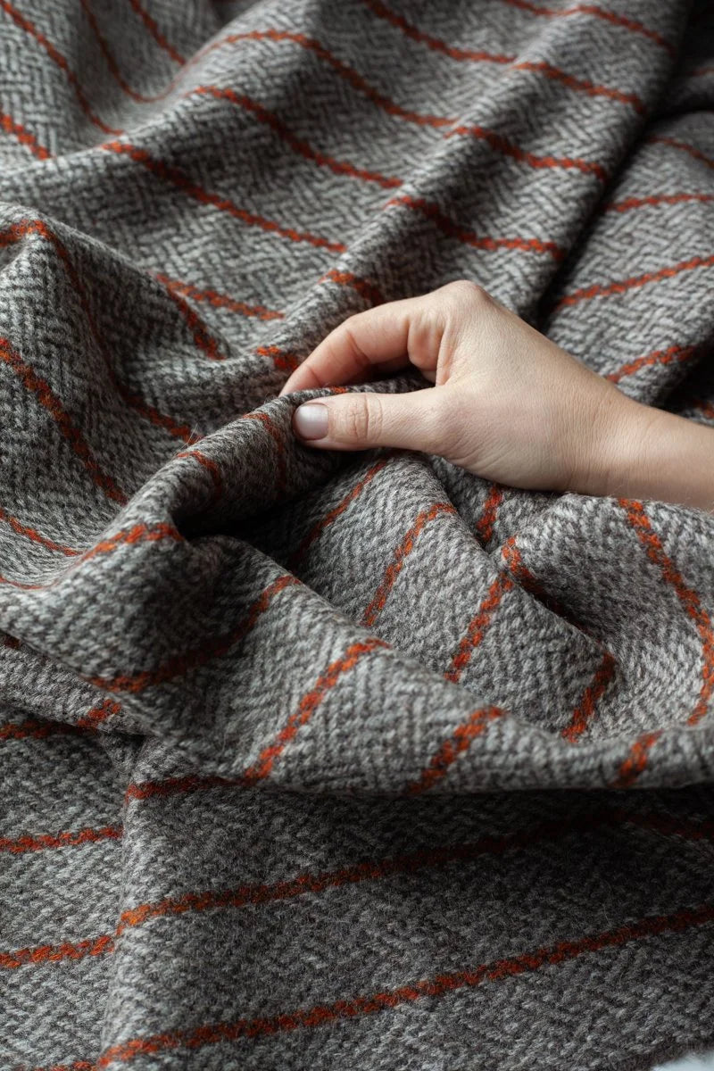 Bristol Cloth Wool Basketweave - Madder/Weld