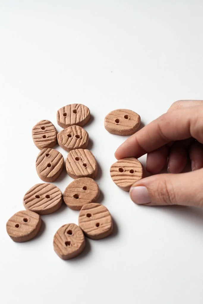 Woodgrain Buttons by Helen Levi