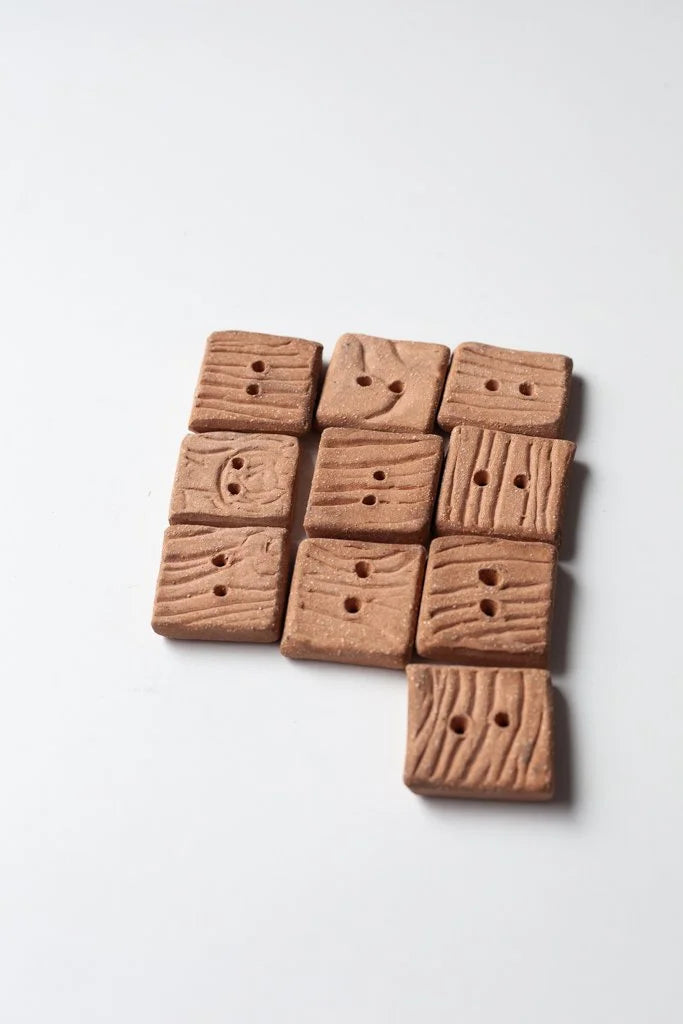 Woodgrain Buttons by Helen Levi